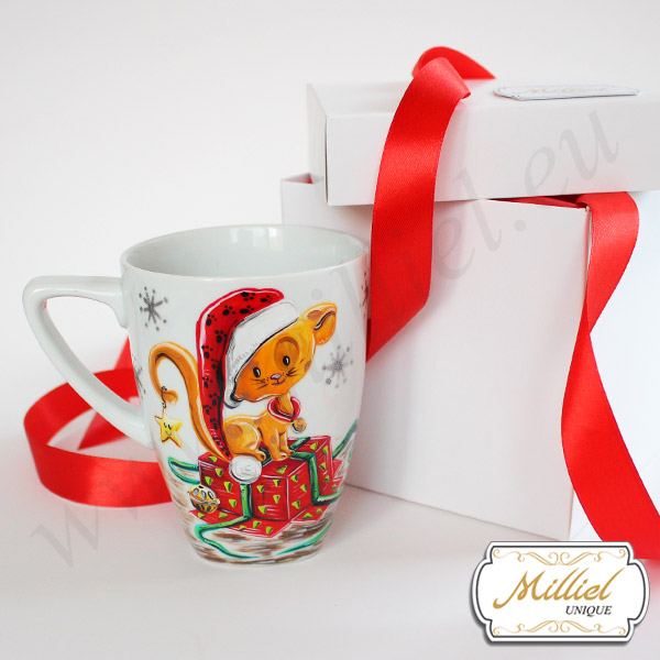 porcelanova-chasha-za-chai-kote-s-koledna-shapka porcelanova-chasha-za-chai-kote-s-koledna-shapka