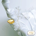 кошница за сватбени късмети с кристали Swarovski